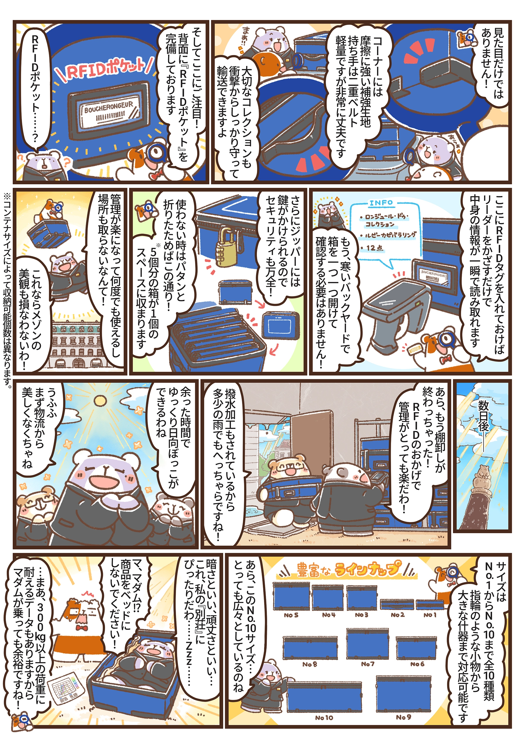 EcoBoxの驚きの機能と導入後の変化を描いた漫画の2ページ目。