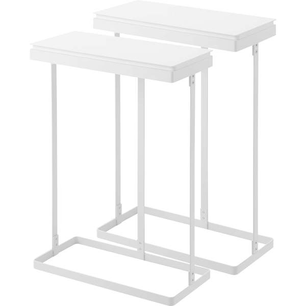 【tower】スリム蓋付き分別ゴミ袋ホルダー タワー 45L 横開き 2個組 ホワイト