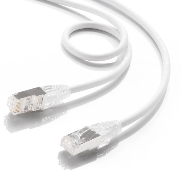 カテゴリ7LANケーブル(スリム、やわらか、ツメ折れ防止コネクタ) ホワイト KB-SL7YS-03W