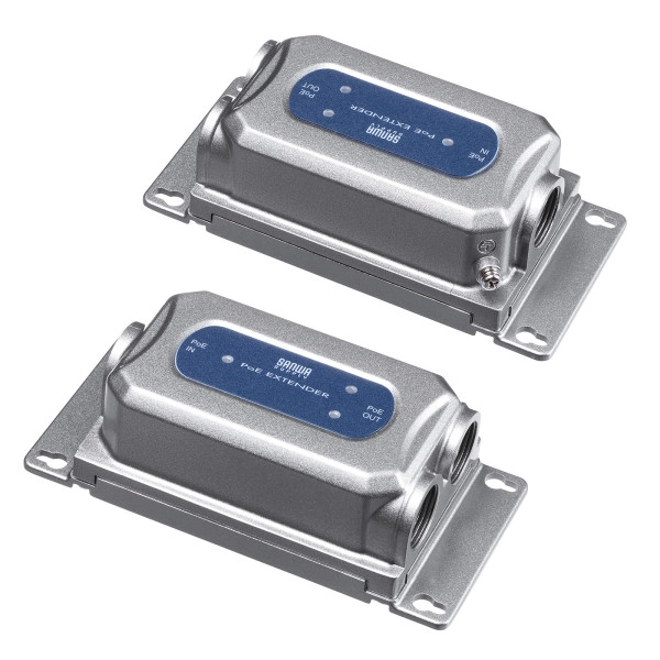 PoEエクステンダー(防水対応・2分配出力) LAN-EXPOE3