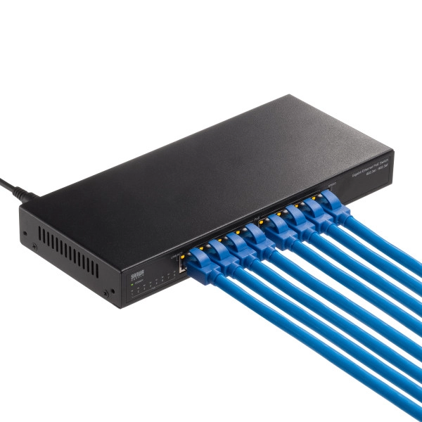 ギガビット対応PoEスイッチングハブ(8ポート) LAN-GIGAPOE82