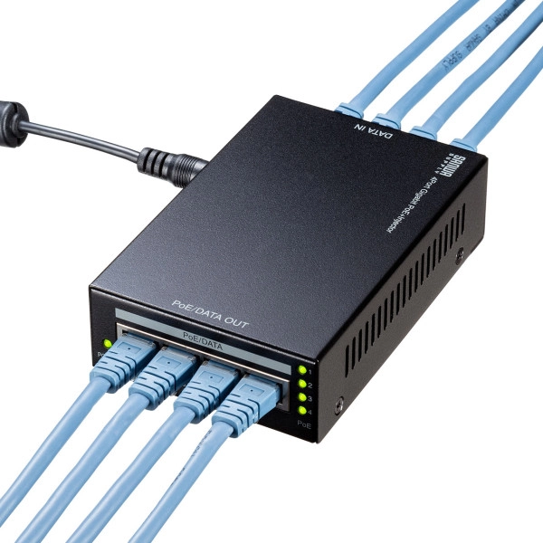 PoEインジェクター(4ポート対応) LAN-GIHINJ3