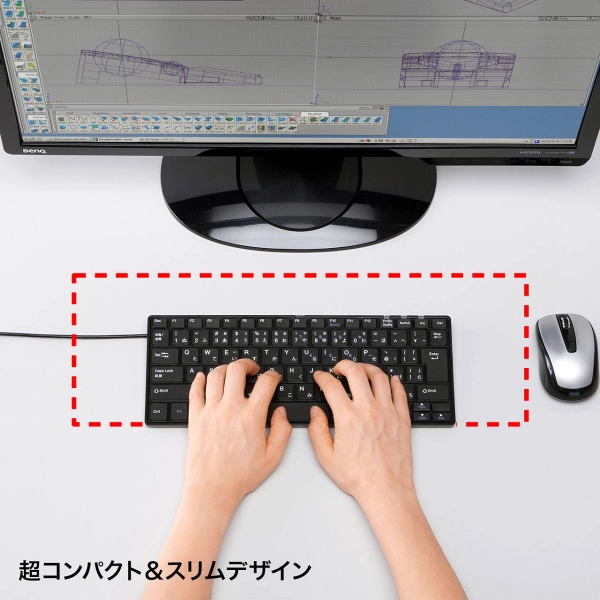 USBスリムキーボード ブラック SKB-SL18BKN