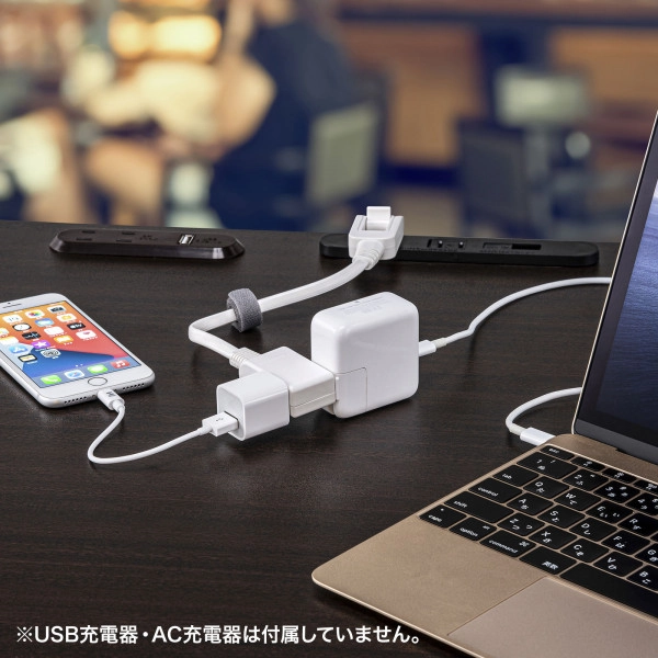 マイクロタップ 2個口 0.2m ホワイト TAP-M602W