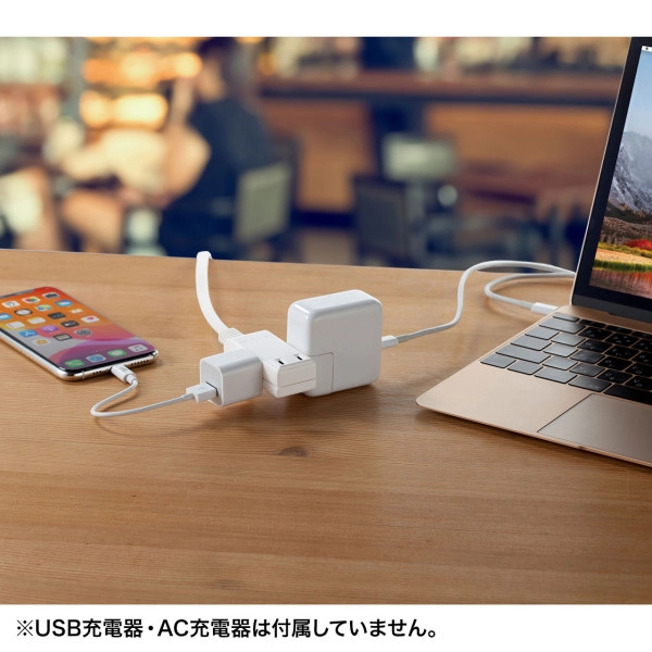 マイクロタップ 3個口 1m ホワイト TAP-M71W