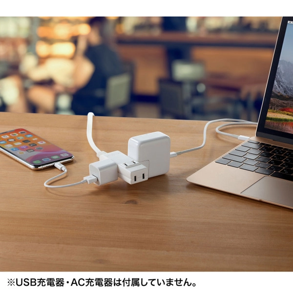 マイクロタップ 4個口 1m ホワイト TAP-M81W