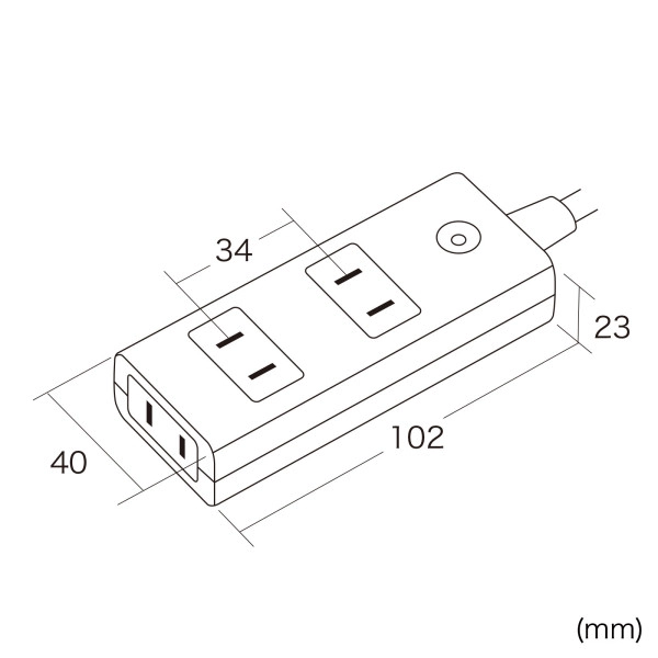 雷ガードタップ TAP-SP2113MG-2WN