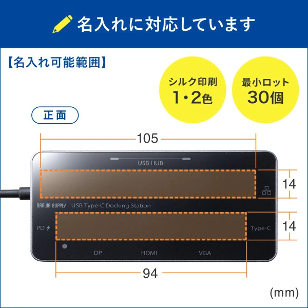 USB Type-C ドッキングステーション USB-DKM2BK