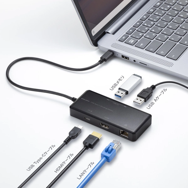 USB Type-C ドッキングステーション USB-DKM7BK