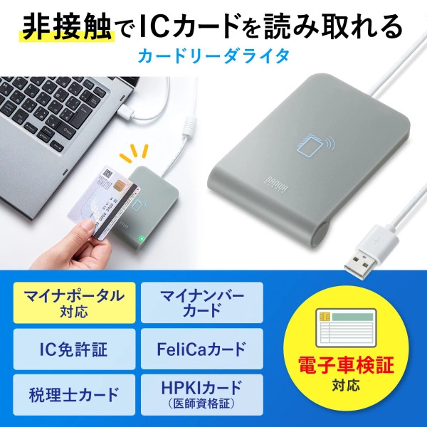 非接触型ICカードリーダライタ ADR-MNICU3