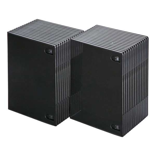 スリムDVDトールケース（1枚収納・30枚セット・ブラック） DVD-TU1-30BKN