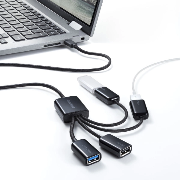 USB3.2 Gen1+USB2.0 Type-Cコンボハブ(4ポート) USB-3TC436BK