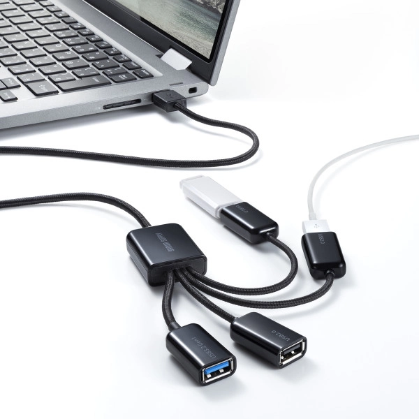 USB3.2 Gen1+USB2.0 コンボハブ(4ポート) USB-3H436BK
