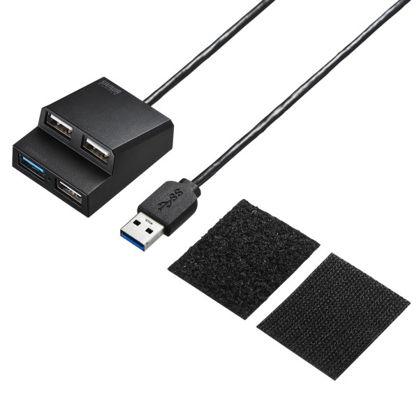 USB3.2Gen1+USB2.0コンボハブ USB-3H413BKN