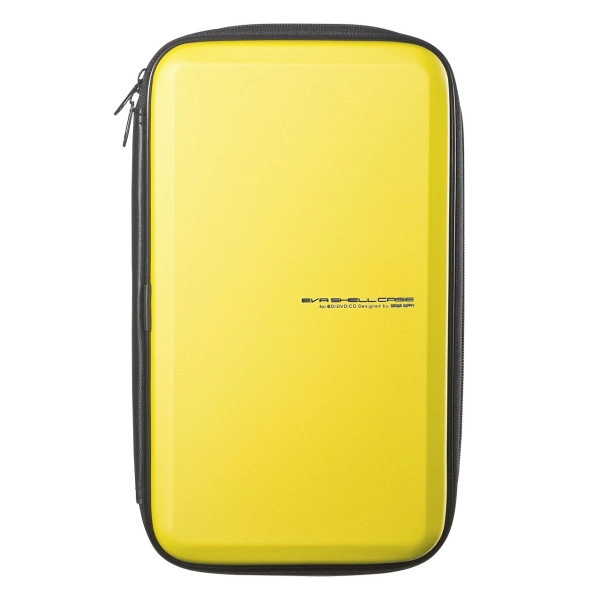 ブルーレイディスク対応セミハードケース（56枚収納・イエロー） FCD-WLBD56Y