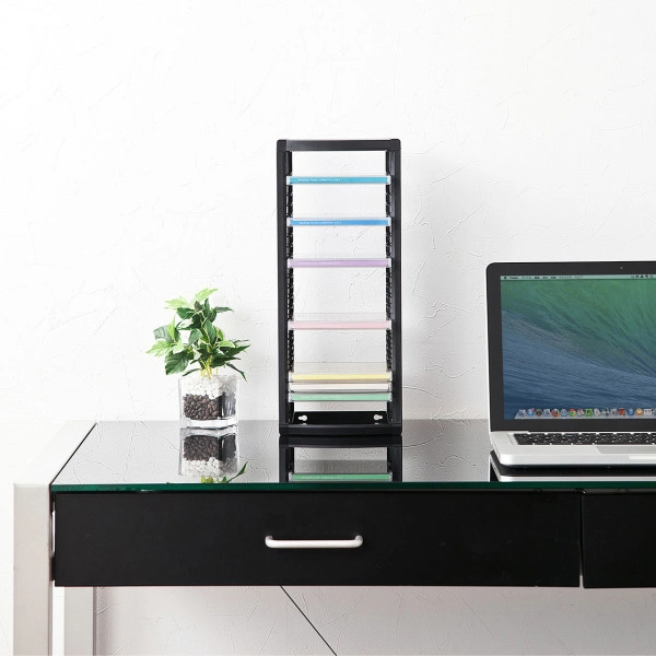 組立て式CDラック（ブラック） FCD-CB26BK