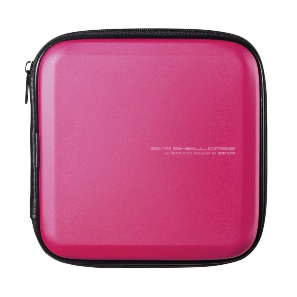 ブルーレイディスク対応セミハードケース（24枚収納・ピンク） FCD-WLBD24P