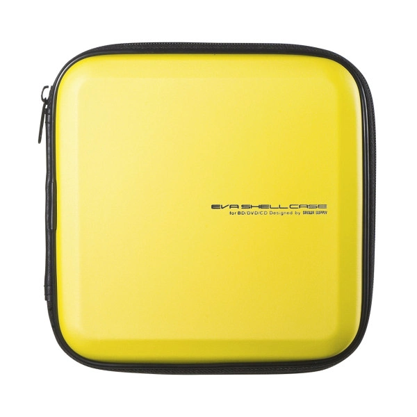 ブルーレイディスク対応セミハードケース（24枚収納・イエロー） FCD-WLBD24Y