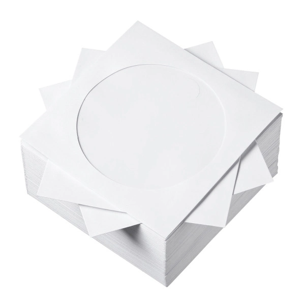 DVD・CDペーパースリーブケース（100枚入り・ホワイト） FCD-PS100WN