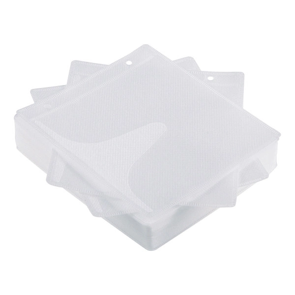 DVD・CD不織布ケース（リング穴付き・50枚入り・ホワイト） FCD-FR50WN