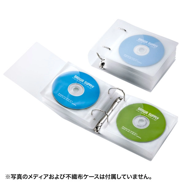 リングファイルケース（36枚収納・クリア） FCD-RG36CLN