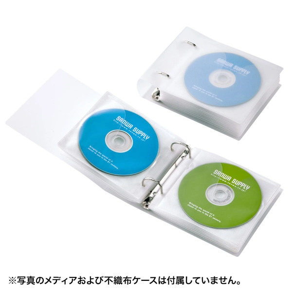 リングファイルケース（24枚収納・クリア） FCD-RG24CLN