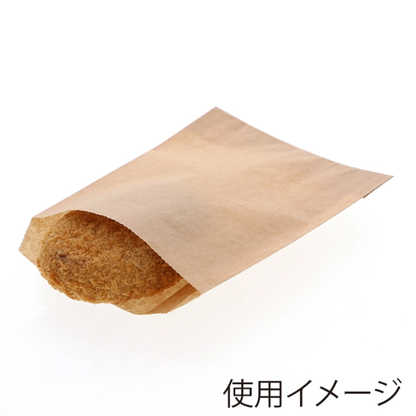 【HEIKO】NF(ノンフッ素)耐油平袋 特小 未晒無地 100枚×40 (4000枚)