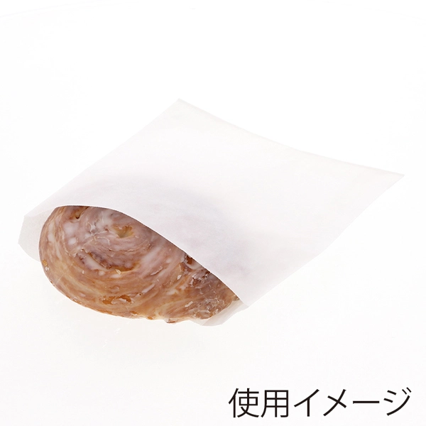 【HEIKO】NF(ノンフッ素)耐油平袋 中 白無地 100枚