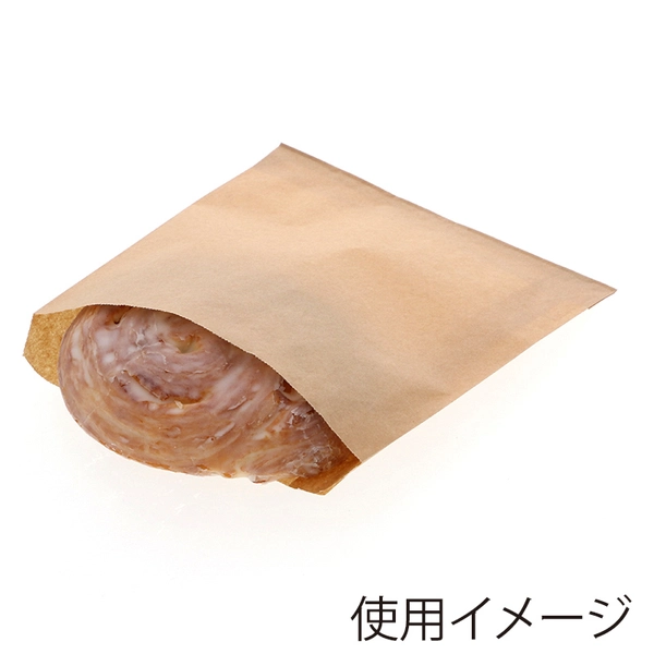 【HEIKO】NF(ノンフッ素)耐油平袋 中 未晒無地 100枚×40 (4000枚)