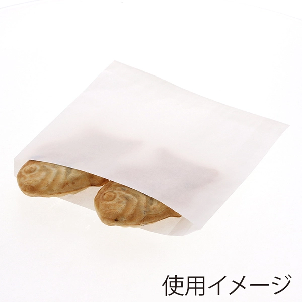 【HEIKO】NF(ノンフッ素)耐油平袋 大 白無地 100枚×30 (3000枚)