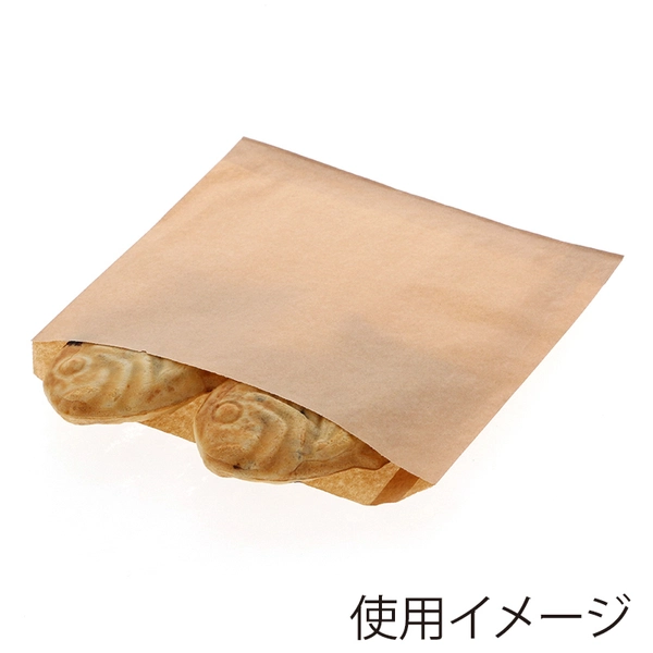 【HEIKO】NF(ノンフッ素)耐油平袋 大 未晒無地 100枚×30 (3000枚)