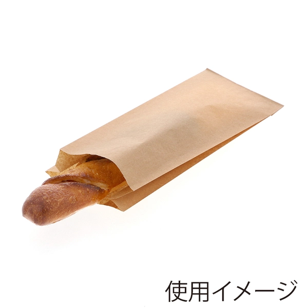 【HEIKO】NF(ノンフッ素)耐油ガゼットパック ロング 未晒無地 100枚×40 (4000枚)