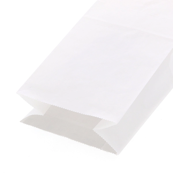 【HEIKO】NF(ノンフッ素)耐油角底袋 No.4 白無地 100枚×20 (2000枚)