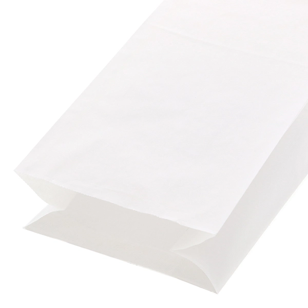 【HEIKO】NF(ノンフッ素)耐油角底袋 No.6 白無地 100枚×10 (1000枚)