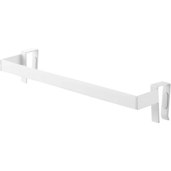 【Plate】滑り落ち防止キッチンタオルハンガーバー プレート ワイド ホワイト