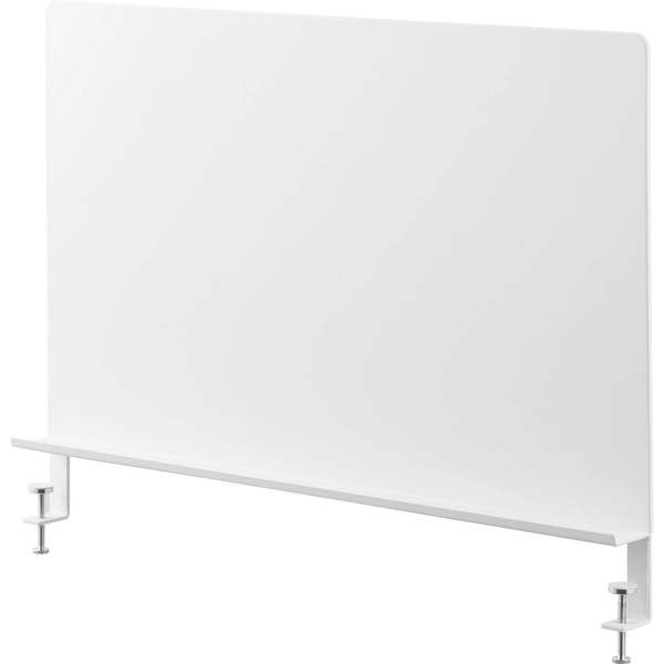 【tower】デスク横トレー付きスチールパネル タワー ホワイト