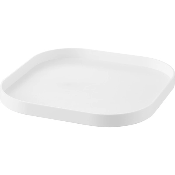 【Plate】回転式収納トレー プレート ホワイト