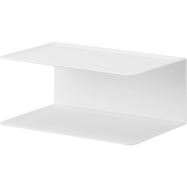 【tower】アメニティー収納 タワー 2段 ホワイト