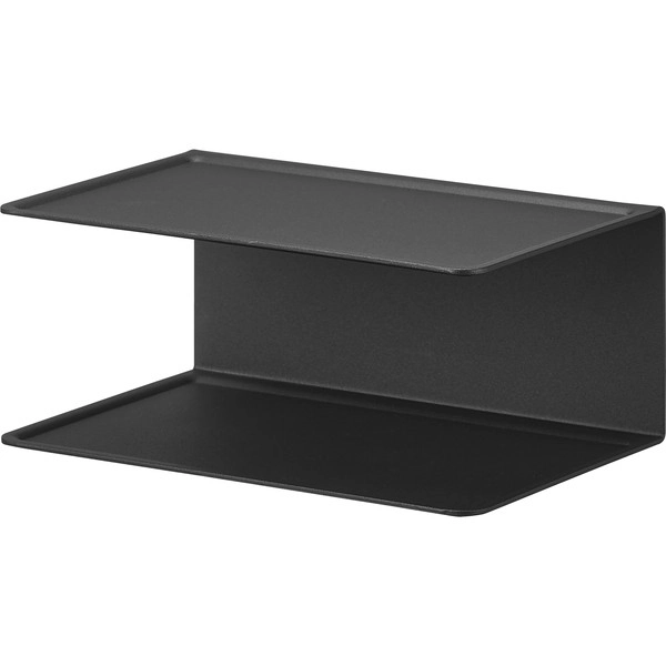 【tower】アメニティー収納 タワー 2段 ブラック