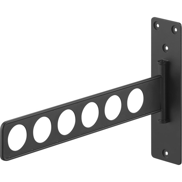 【tower】ウォール衣類ハンガー タワー 石こうボード壁対応 ブラック