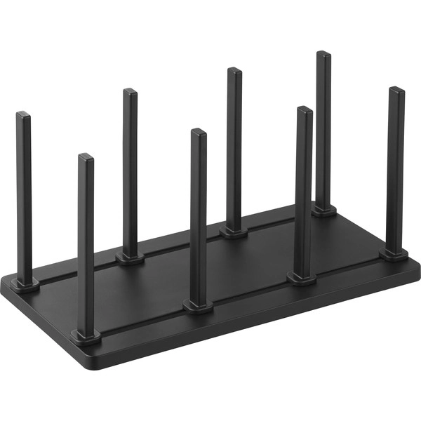 【tower】冷凍庫中仕切り調節収納スタンド タワー W27 ブラック