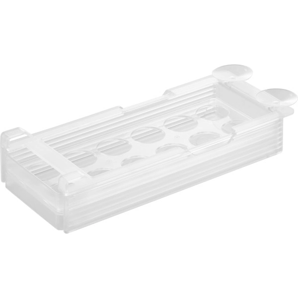 【tower】冷蔵庫中棚下高さ調節卵ラック タワー S ホワイト