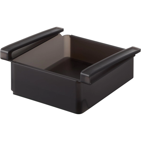 【tower】冷蔵庫中棚下伸縮ラック タワー ブラック