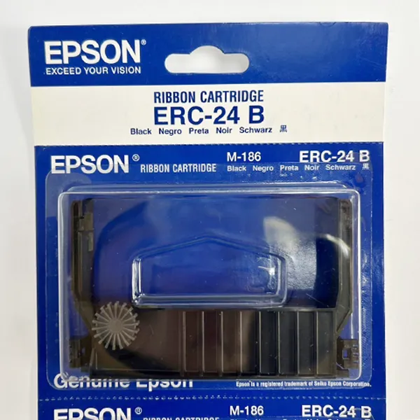 カード販売機/カードリーダプリンター用　エプソン　インクリボンERC-24黒　5個