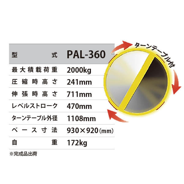 【PALETTE LEVELER】パレットレベラー PAL-360 <パレット専用スプリング式レベラー>