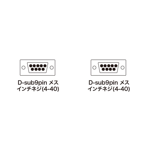 エコRS-232Cケーブル (クロス結線・2m) KR-ECCR2