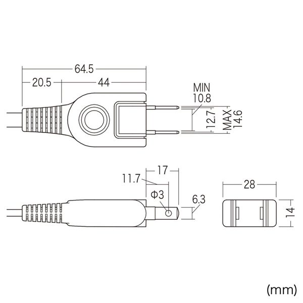 電源タップ (2P・3個口・10m) TAP-3W10N