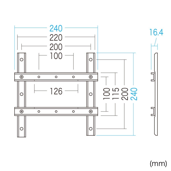 VESA変換金具 CR-LAVESA200