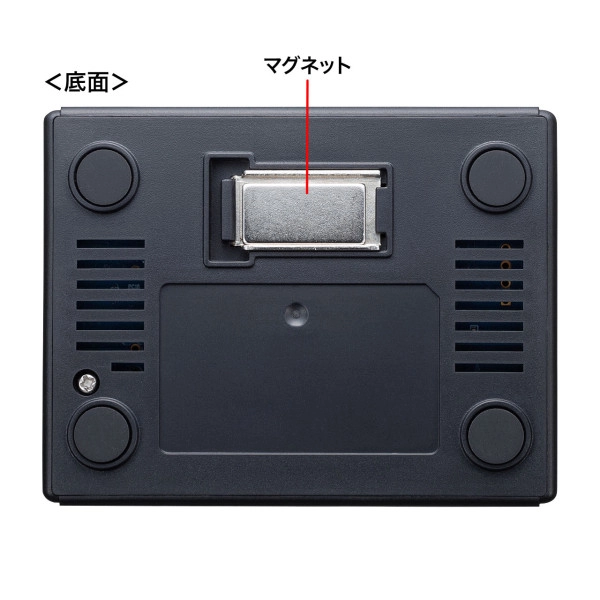 ギガビット対応 スイッチングハブ(3ポート・マグネット付き) LAN-GIGAP301BK