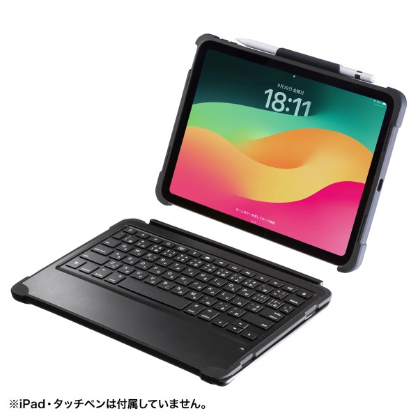 iPad 第10世代専用ケース付きキーボードタイプCケーブル接続 SKB-IP6BK